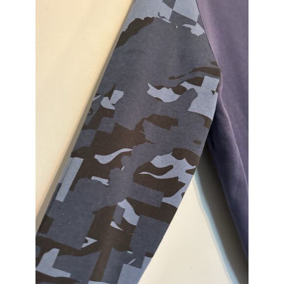 Under Armour Hoodie Mens Large Blue Camo Pullover Athletic Sweatshirt Active - Picture 5 of 8